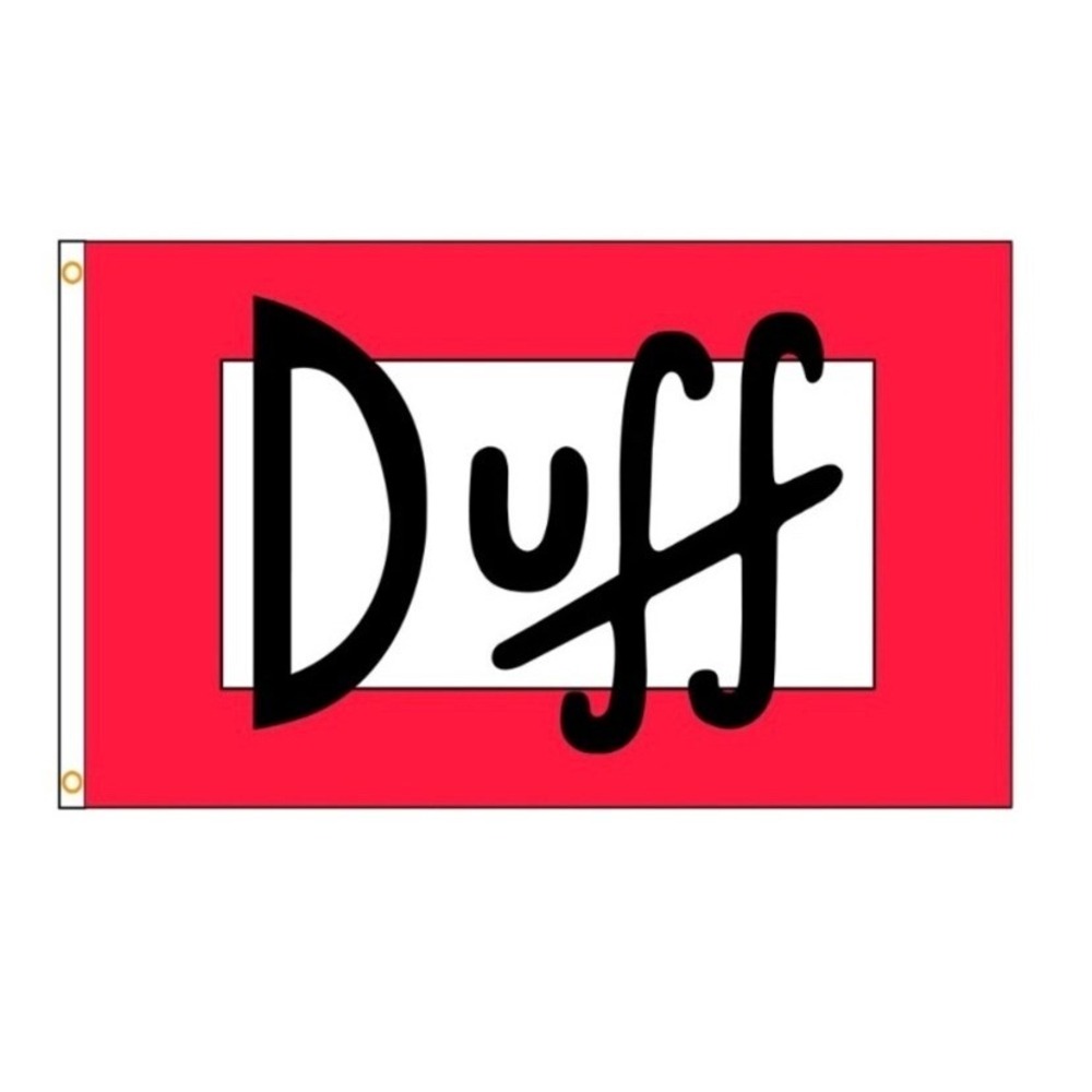 Duff Beer Flag Man Cave Wall Decor Dorm Room Banner Simpsons Inspired 5x3' New